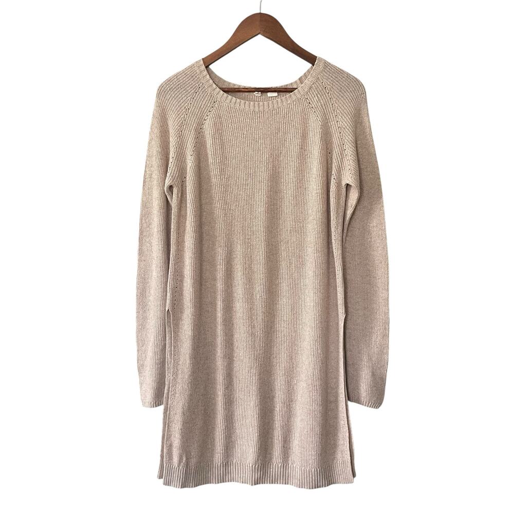 MOTH Long Sweater Over Sized Knit High Side Slits, Women's M, Lagenlook Boho - Picture 2 of 11
